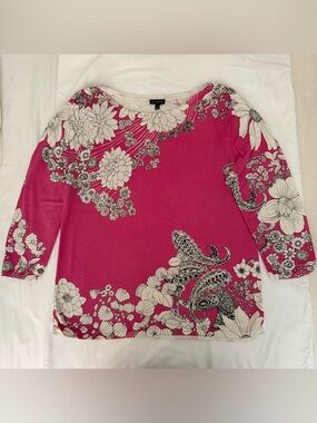 Talbots pink lightweight pullover sweater